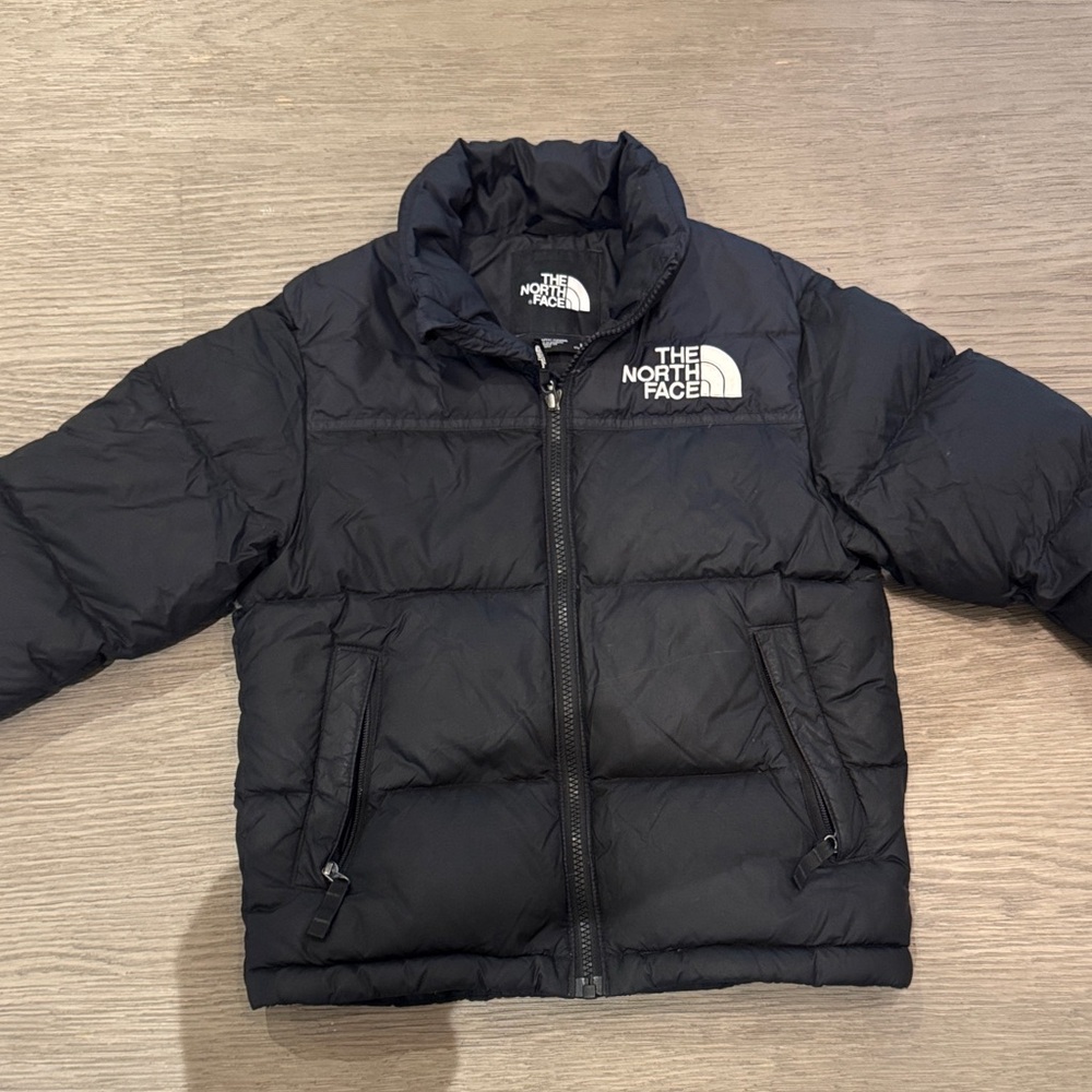 The North Face Kids Charcoal Puffer Jacket